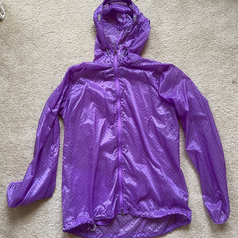 Polka dot windbreaker